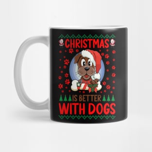 Christmas Is Better With Dogs Mug